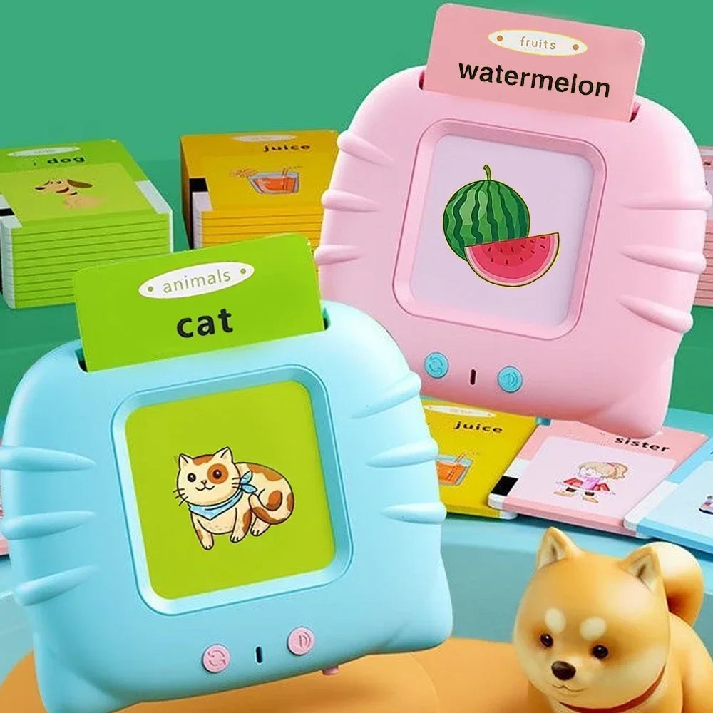 Early Education Flash Card Machine Learning Talking Language English Electronic Audio Book Toy Children Birthday Gift - KidsForEducation