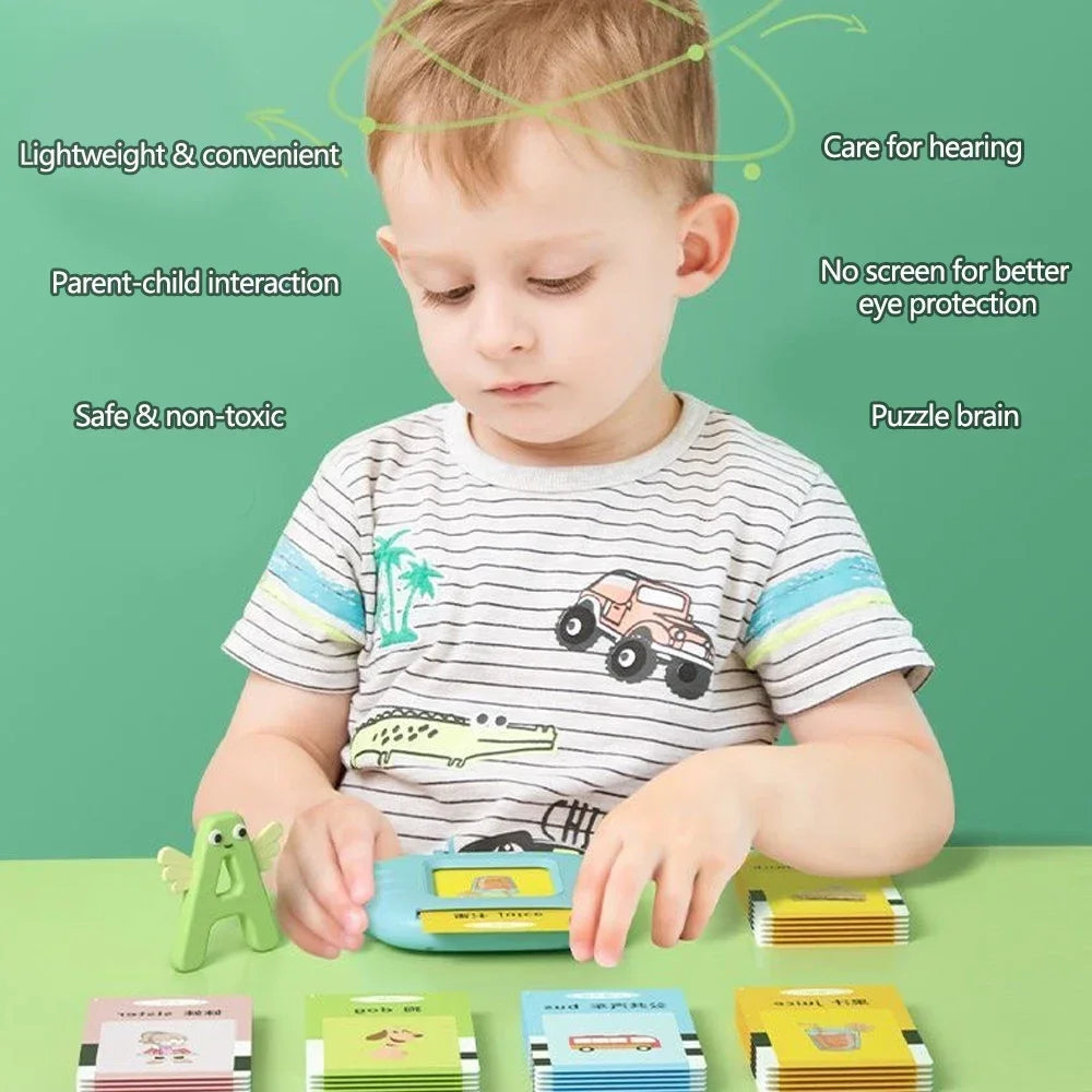 Early Education Flash Card Machine Learning Talking Language English Electronic Audio Book Toy Children Birthday Gift - KidsForEducation